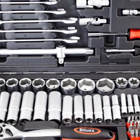 Bituxx Zestaw narzędzi podręczny w walizce 215 elementów Klucze TORX + Grzechotki Bituxx Zestaw narzędzi podręczny w walizce 215 elementów Klucze TORX + Grzechotki