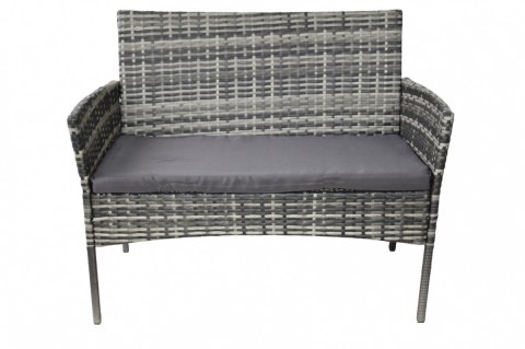 LACESTONE Zestaw Mebli Rattanowych 2 Fotele Stolik Sofa Technorattan Szary Bituxx LACESTONE Zestaw Mebli Rattanowych 2 Fotele Stolik Sofa Technorattan Szary Bituxx