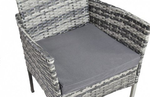 LACESTONE Zestaw Mebli Rattanowych 2 Fotele Stolik Sofa Technorattan Szary Bituxx LACESTONE Zestaw Mebli Rattanowych 2 Fotele Stolik Sofa Technorattan Szary Bituxx