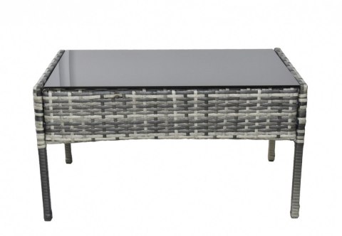 LACESTONE Zestaw Mebli Rattanowych 2 Fotele Stolik Sofa Technorattan Szary Bituxx LACESTONE Zestaw Mebli Rattanowych 2 Fotele Stolik Sofa Technorattan Szary Bituxx