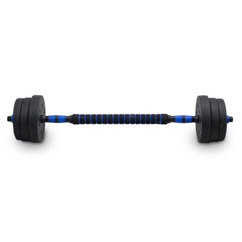 LACESTONE Zestaw hantli ciężarków 20kg ze sztangą LACESTONE Zestaw hantli ciężarków 20kg ze sztangą