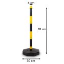 Bituxx Zestaw Słupków Odgradzających z Łańcuszkami 150 cm Stabilność Mobilność