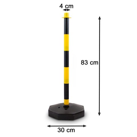 Bituxx Zestaw Słupków Odgradzających z Łańcuszkami 150 cm Stabilność Mobilność Bituxx Zestaw Słupków Odgradzających z Łańcuszkami 150 cm Stabilność Mobilność