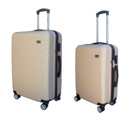 Bituxx ZESTAW WALIZEK XL + L KOLOR CHAMPAGNE