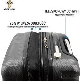 Bituxx ZESTAW WALIZEK M L XL RÓŻOWE WALIZKI