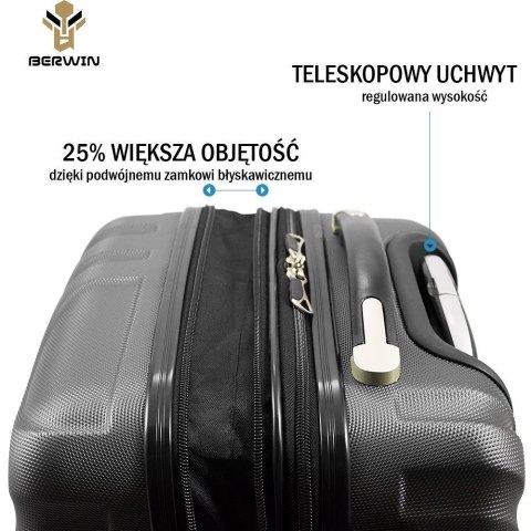 Bituxx ZESTAW WALIZEK M L XL SIWE WALIZKI Bituxx ZESTAW WALIZEK M L XL SIWE WALIZKI
