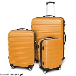 E-hurtownia Zestaw walizek podróżnych ABS LINE Pomarańczowy