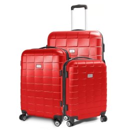 E-hurtownia Zestaw walizek podróżnych ABS SQUARD Czerwony