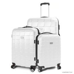 E-hurtownia Zestaw walizek podróżnych ABS SQUARD M L XL Biały