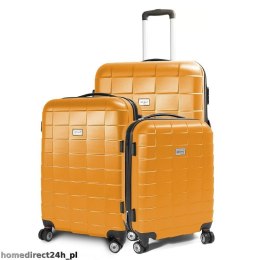 E-hurtownia Zestaw walizek podróżnych ABS SQUARD Pomarańczowy