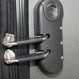 E-hurtownia Zestaw walizek podróżnych ABS STRIPES Srebrny