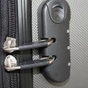 E-hurtownia Zestaw walizek podróżnych ABS STRIPES Turkusowy