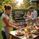 BLAUPUNKT GRILL GAZOWY 3+1 STAL NIERD GAZOWY 3+1 STAL NIERDZEWNA 9,3KW